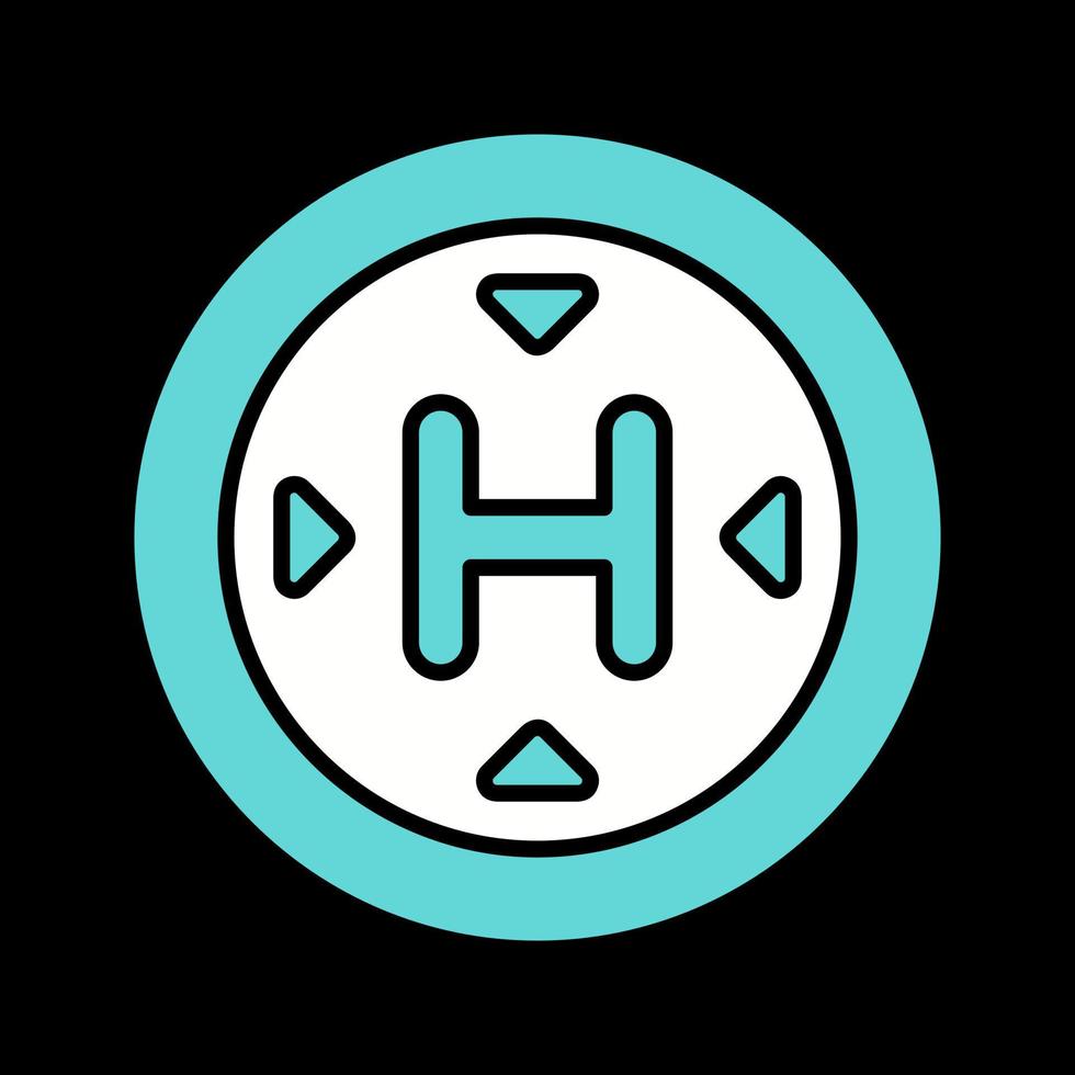 Heliport Vector Icon