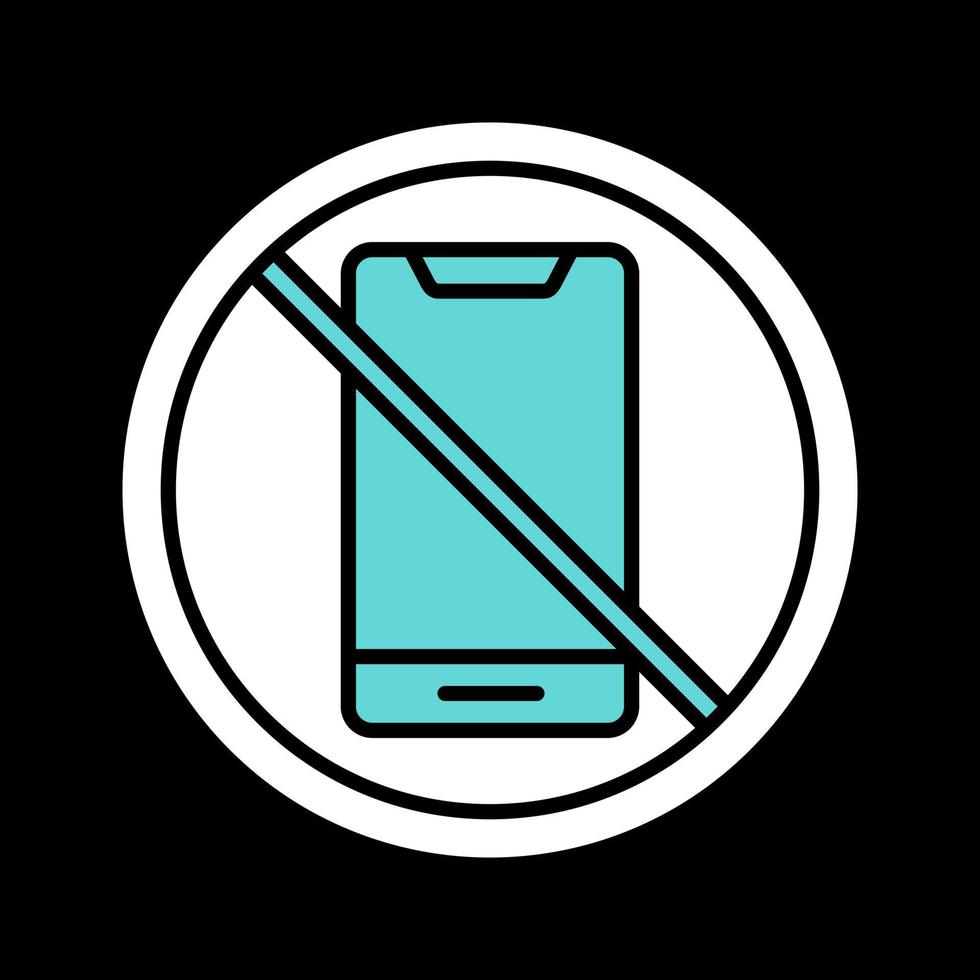 No Cell Phone Vector Icon