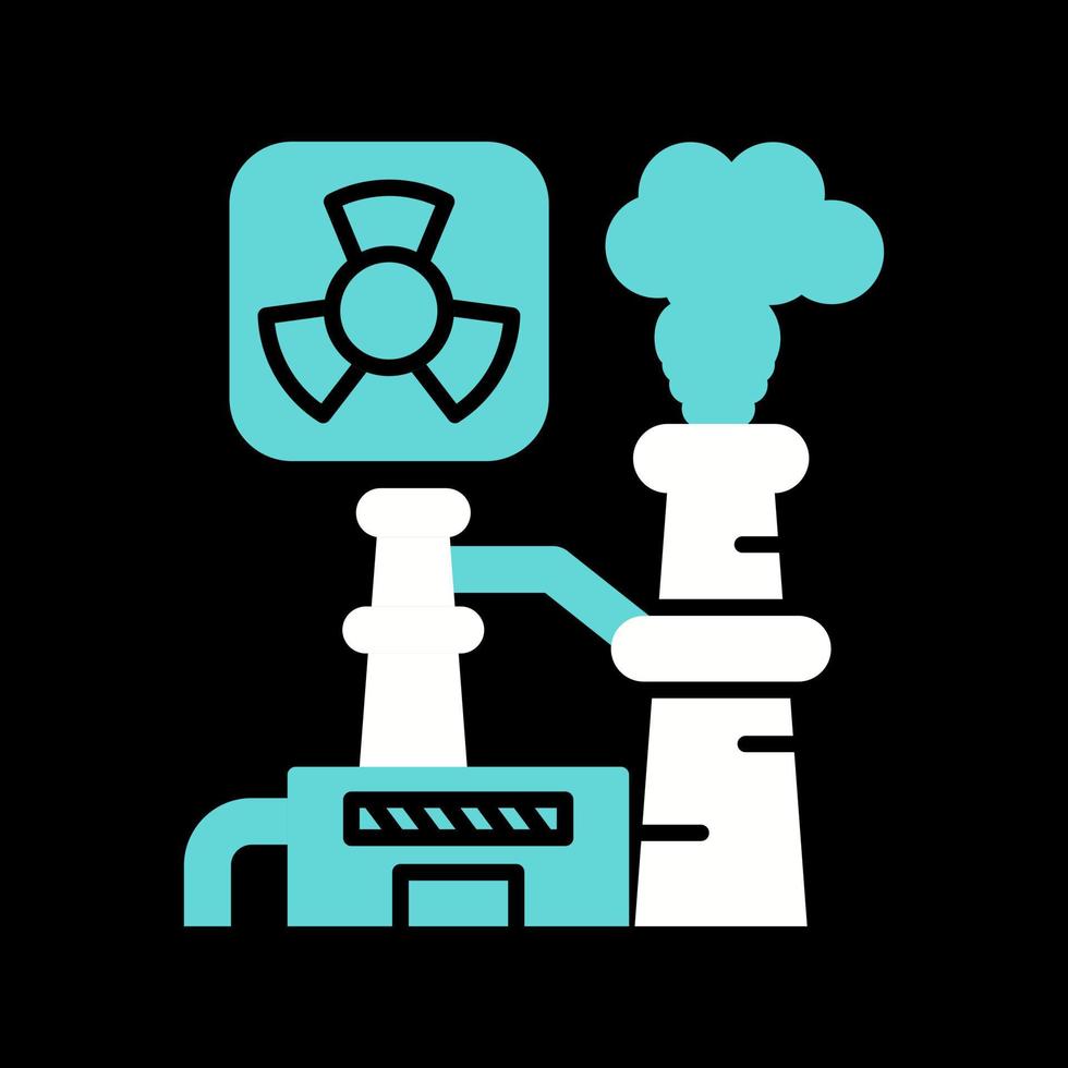 Nuclear Plant Vector Icon