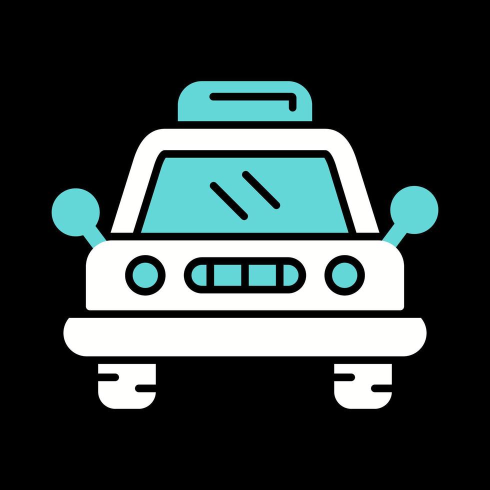 icono de vector de taxi