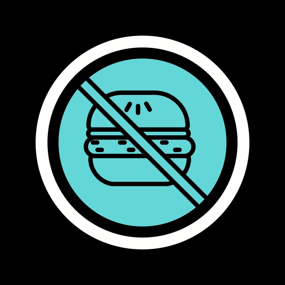 No Eating Vector Icon