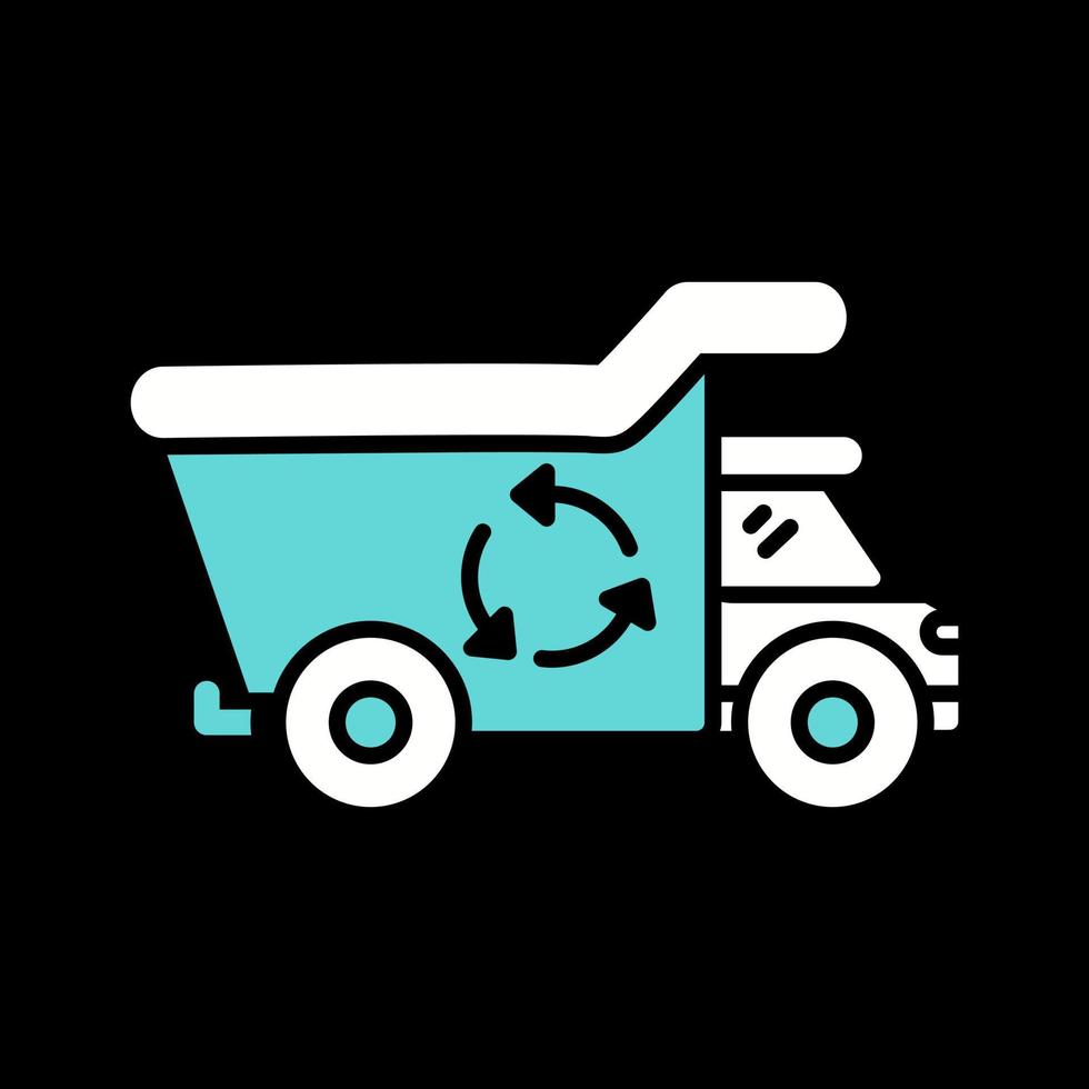 Recycling Truck Vector Icon