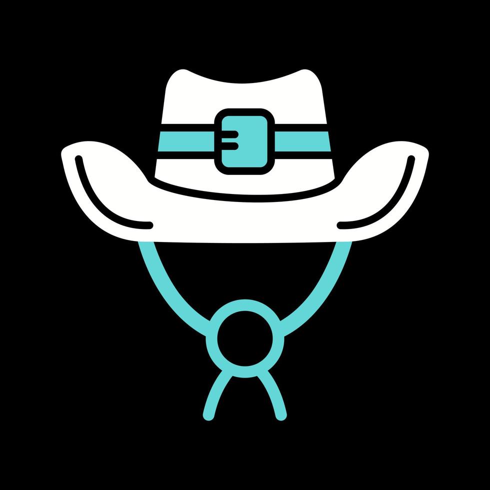 icono de vector de sombrero de vaquero