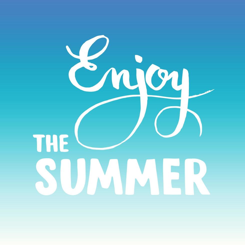 Summer quote, handlettering design. 17474053 Vector Art at Vecteezy