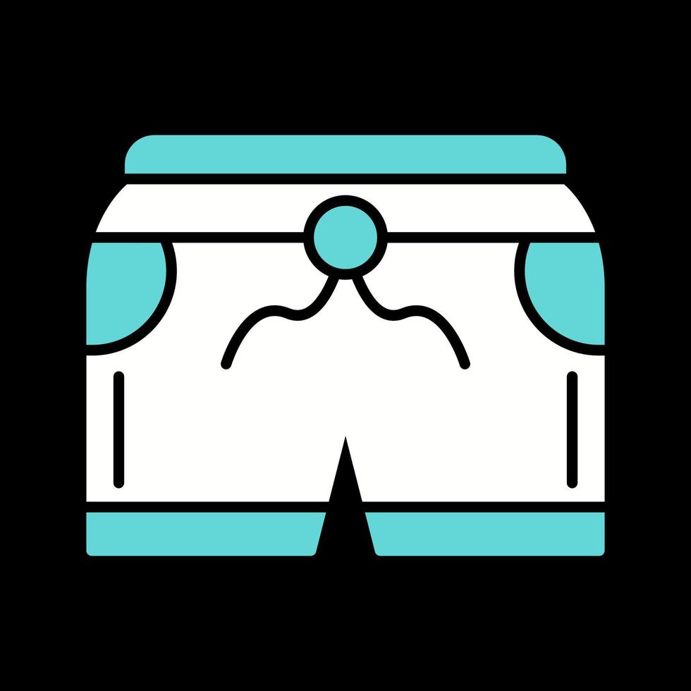 icono de vector de pantalones cortos