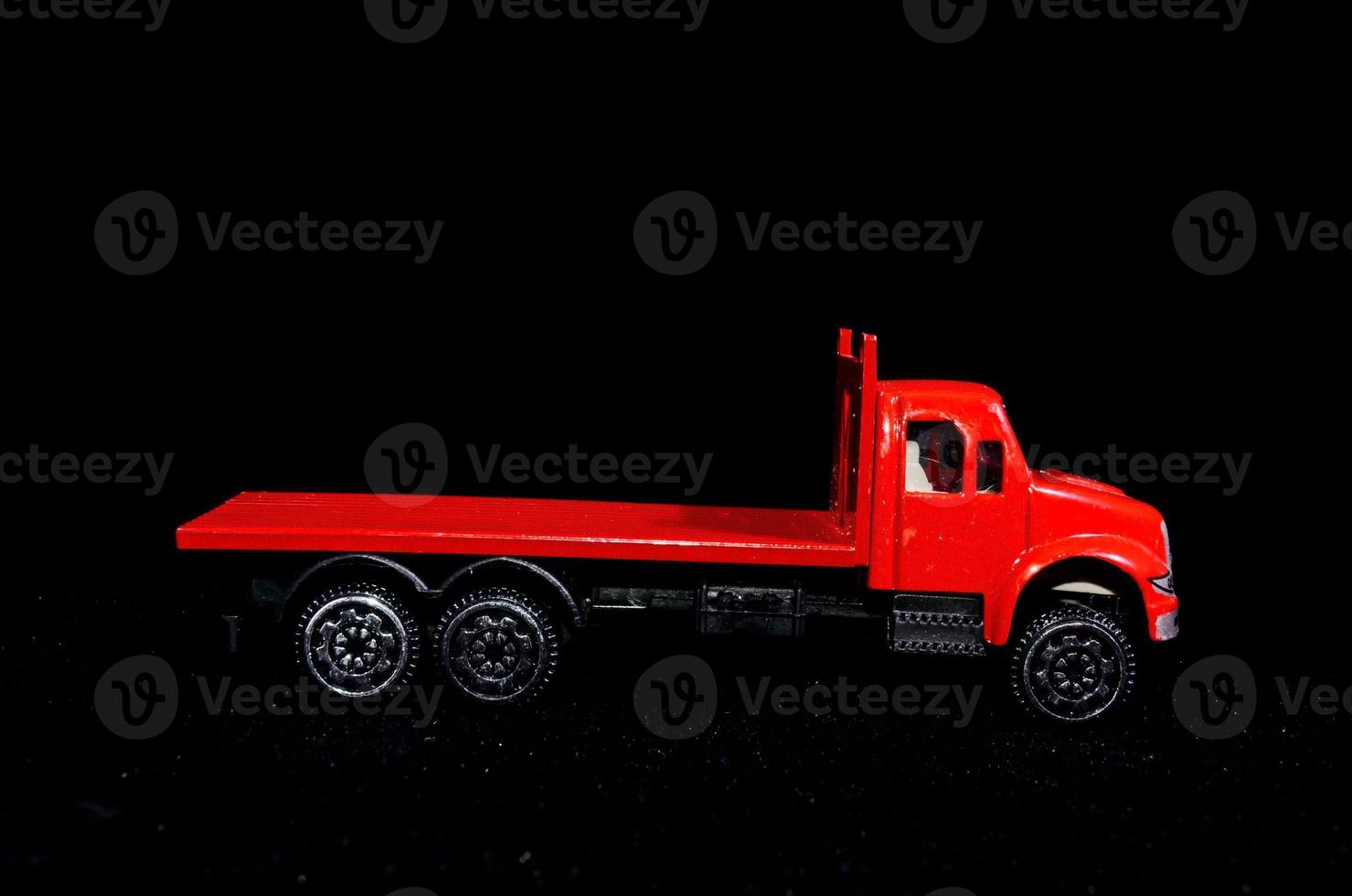 Red toy truck photo