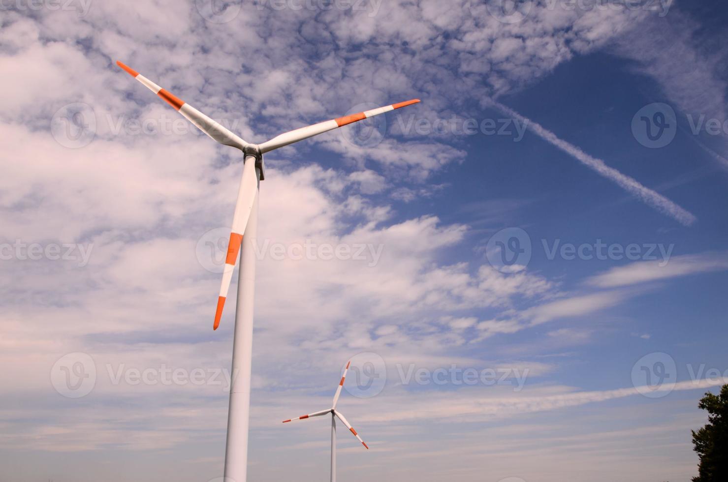 Wind turbine view photo