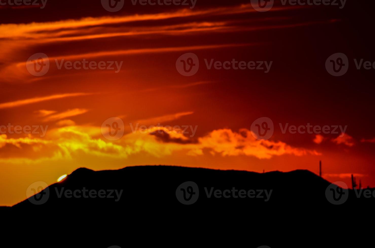 Sky over the sunset photo