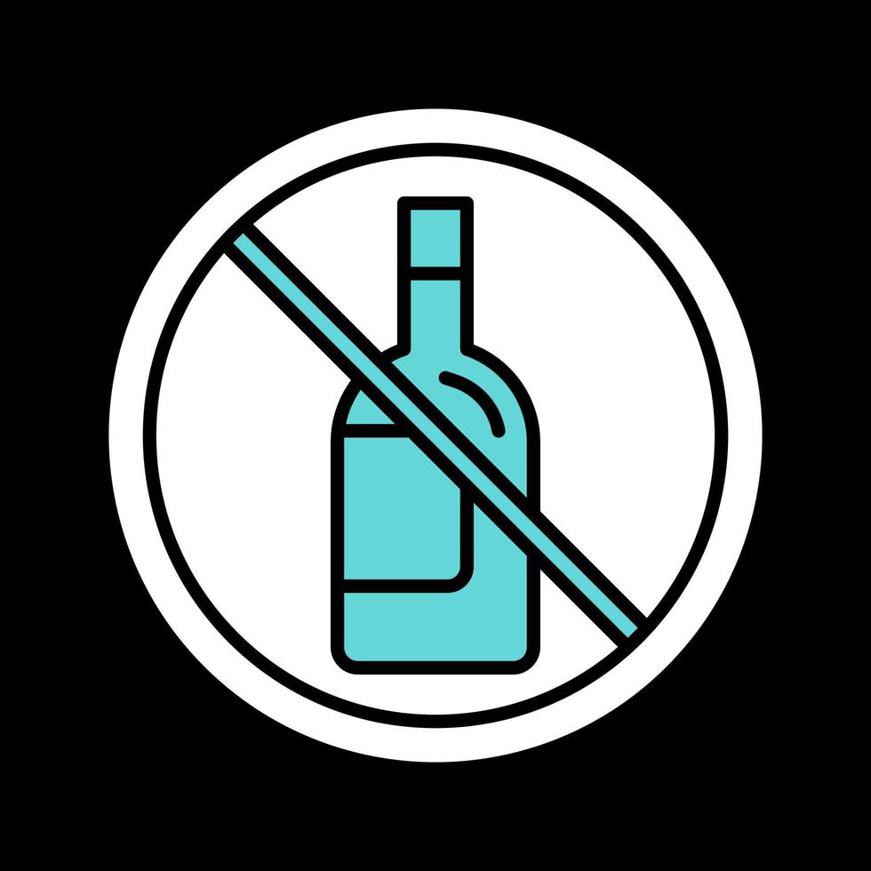 No Alcohol Vector Icon