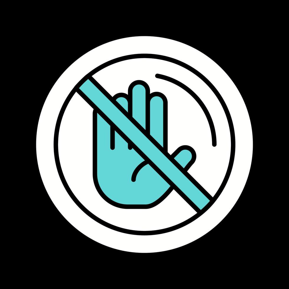 No Passing Vector Icon