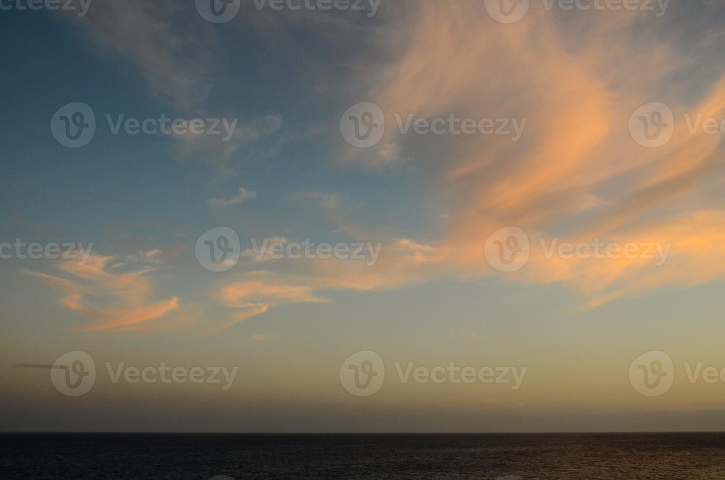 Sky over the sunset photo