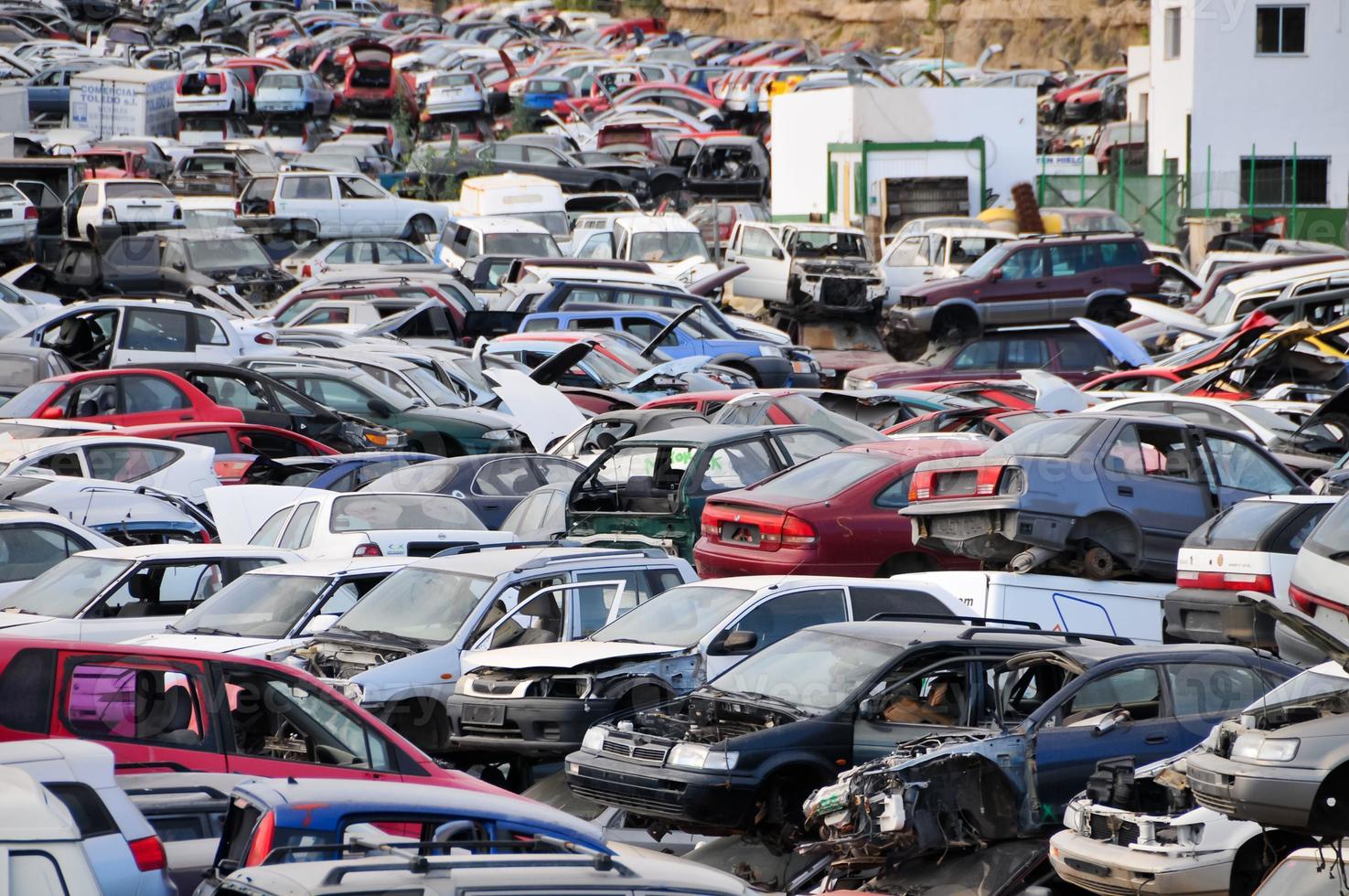 View of a junkyard photo