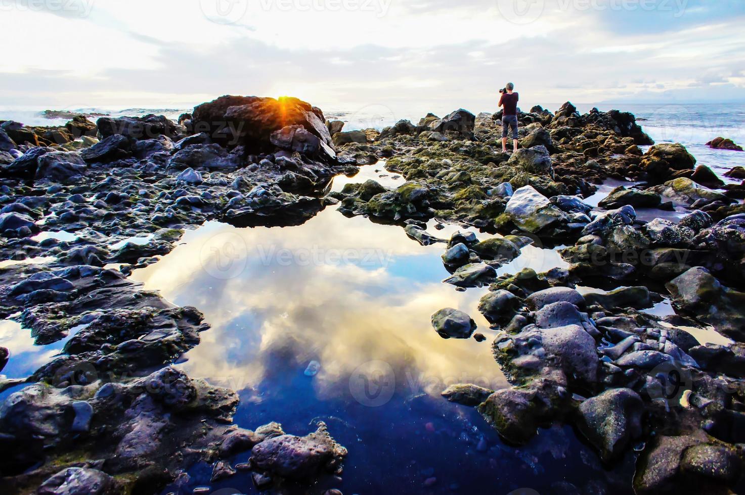 Beautiful landscape by the ocean photo