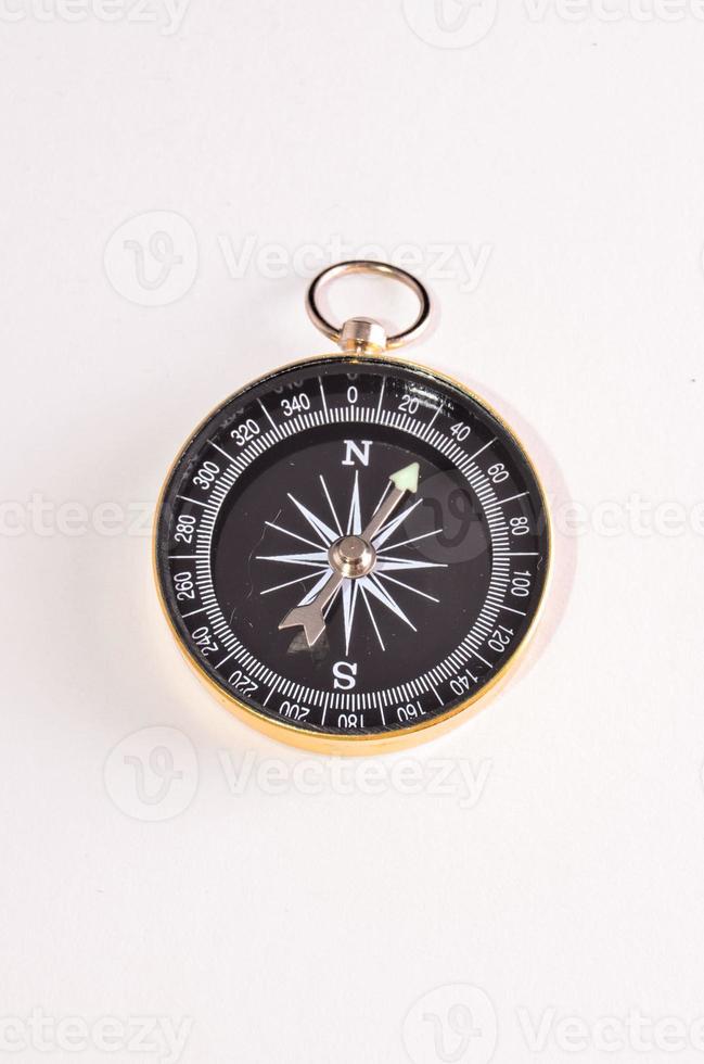 Isolated analog compass photo