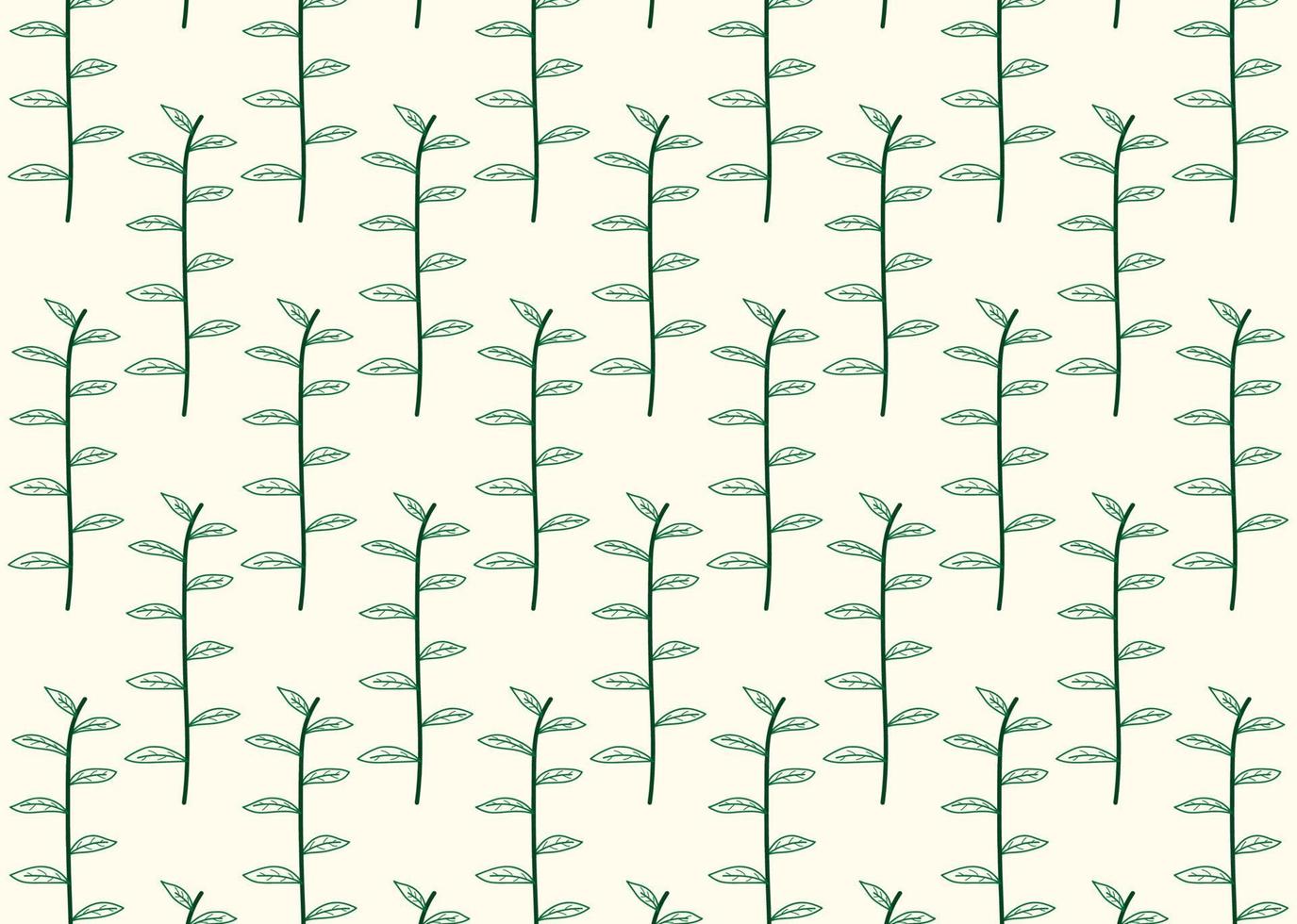 Hand Drawn of Flowers Pattern Ornament Asset Background vector
