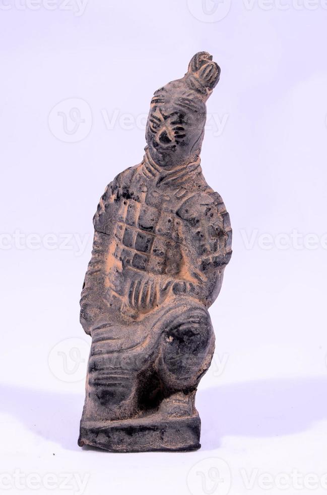 Pre Columbian miniature on white background photo