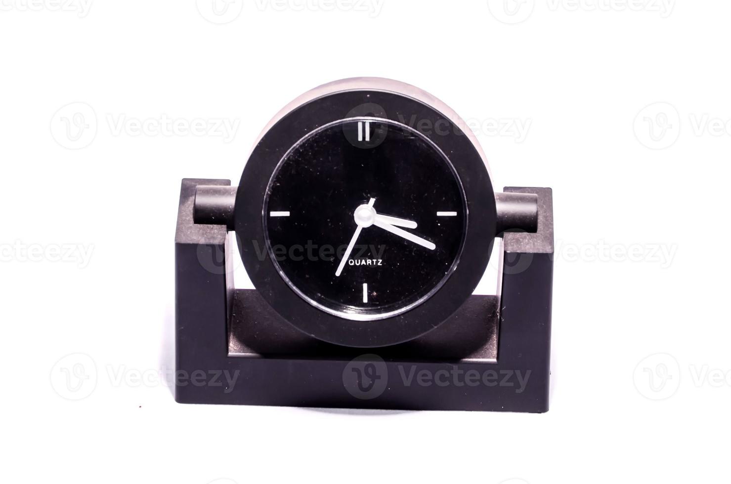 Clock on white background photo