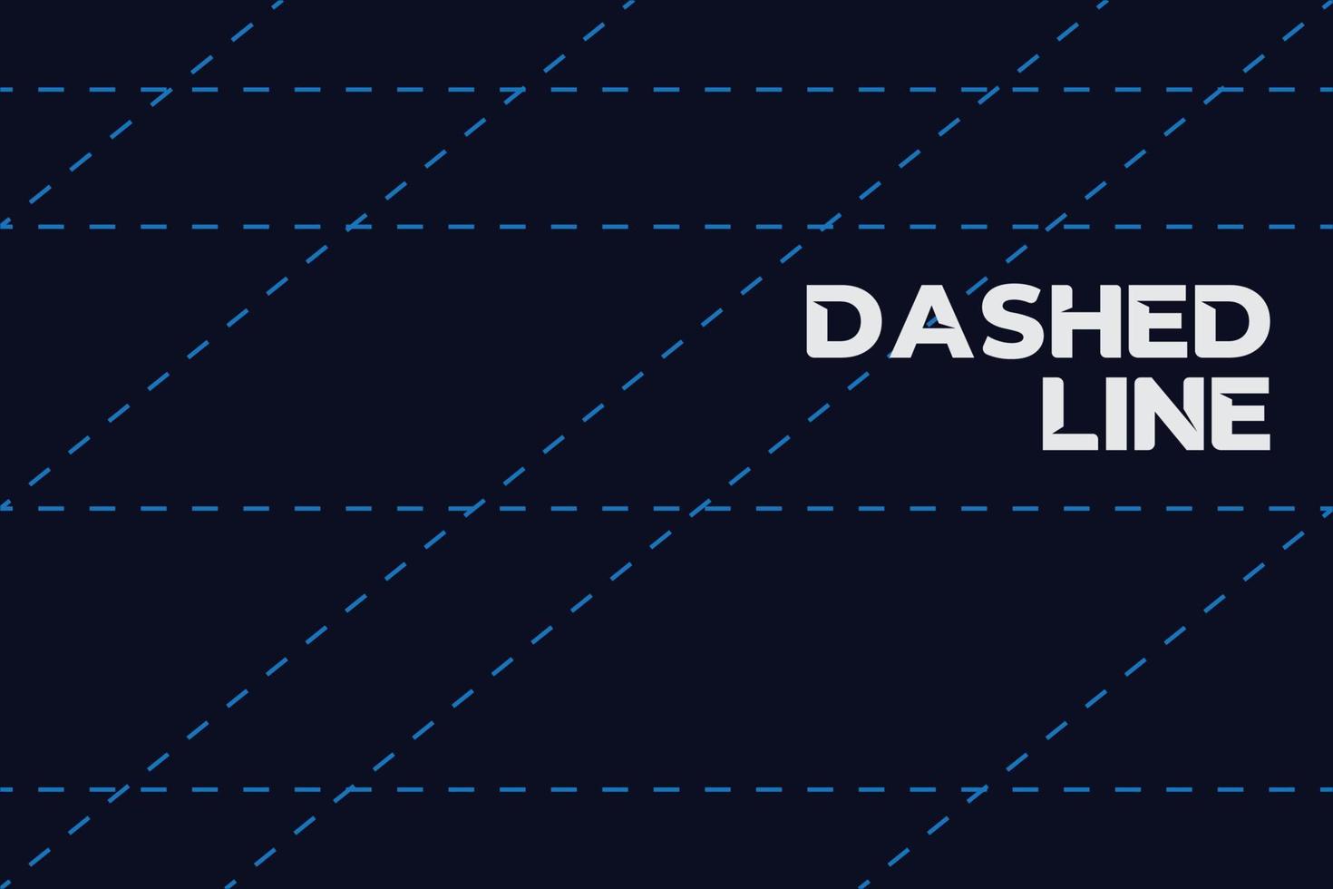 Dashed Line Style Pattern Banner Background, Ornament Asset vector