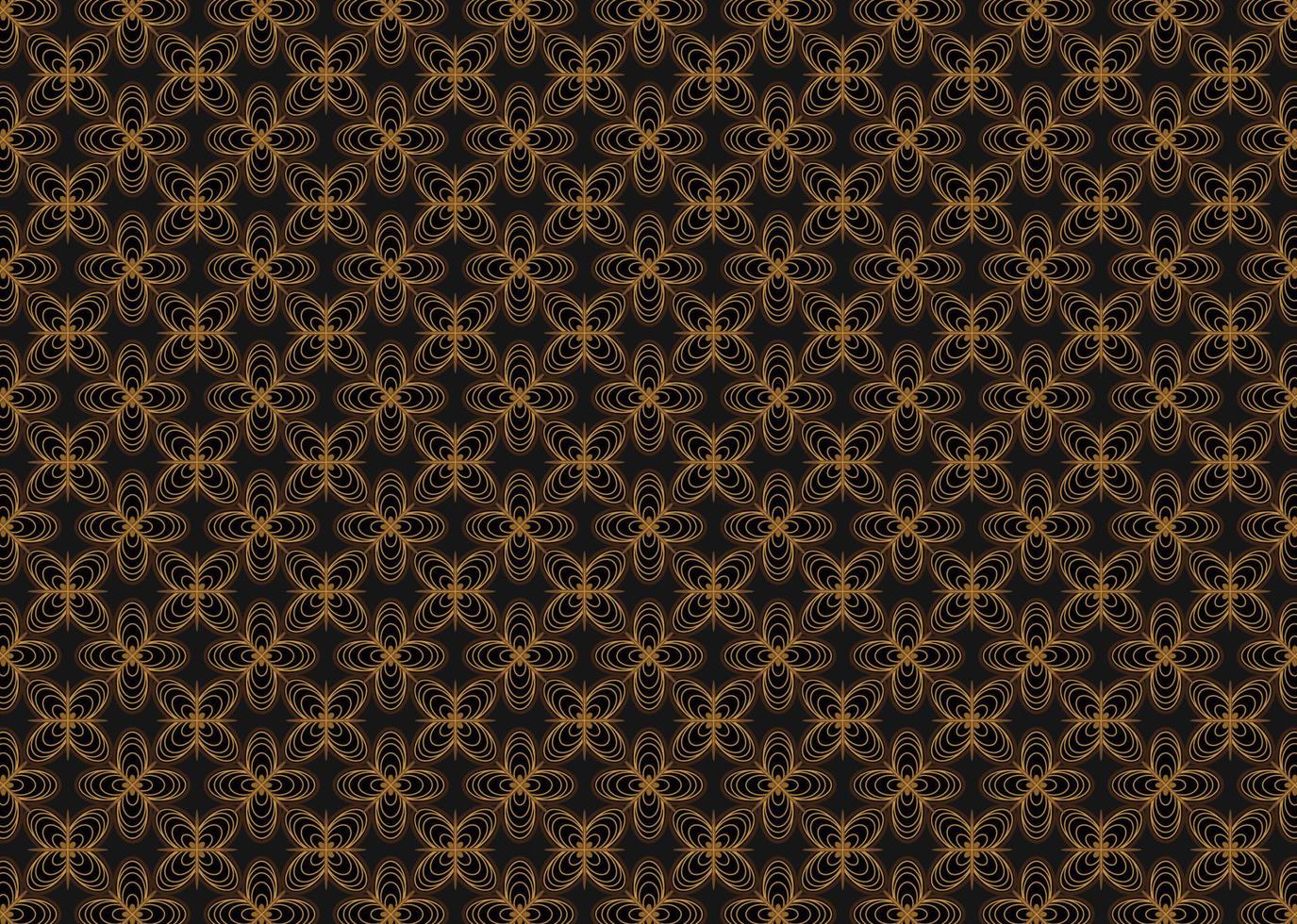 Lux of Dark Batik Pattern Banner Background vector