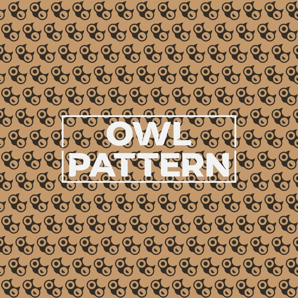 Owl Head Pattern Banner Background vector