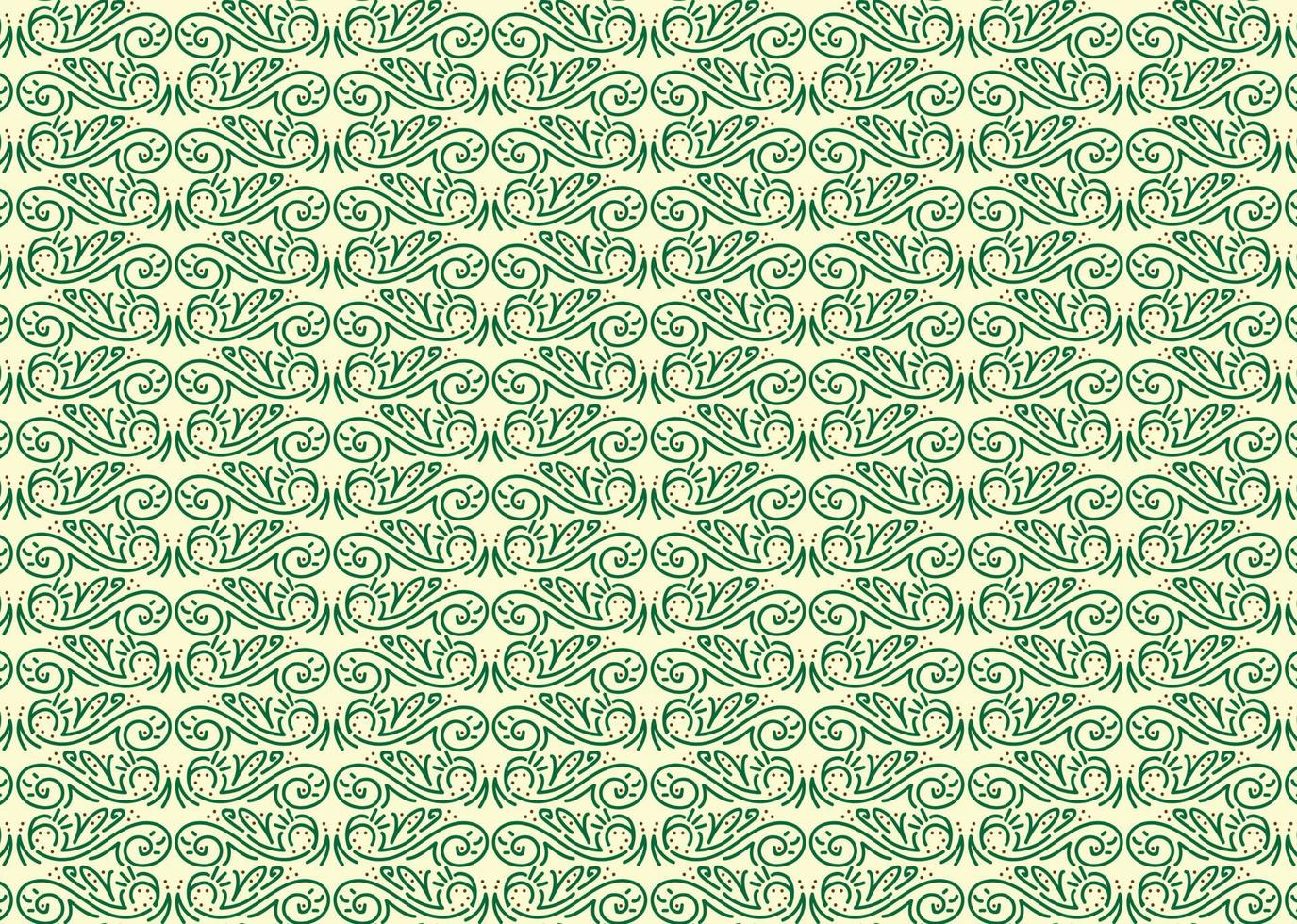 Hand Drawn of Flowers Pattern Ornament Asset Background vector
