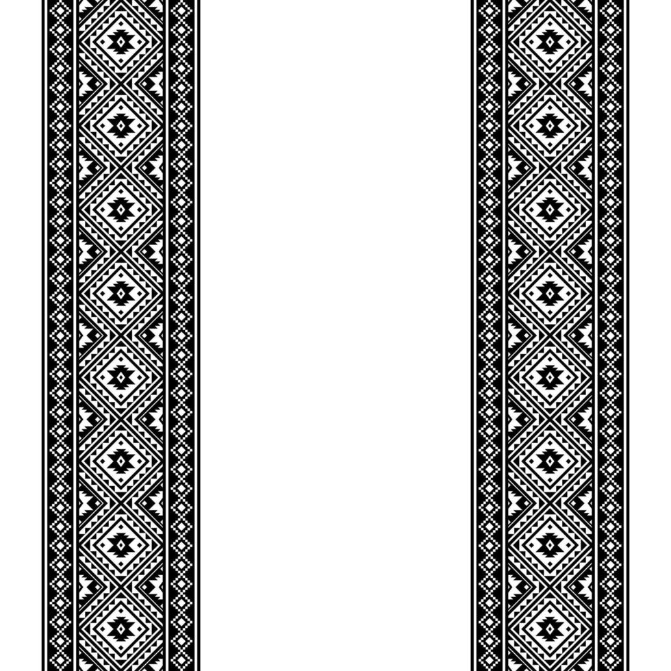 Geometric ethnic oriental seamless pattern traditional Design for background, carpet, wallpaper, clothing, wrapping, batik, fabric, Vector, illustration, embroidery style. vector
