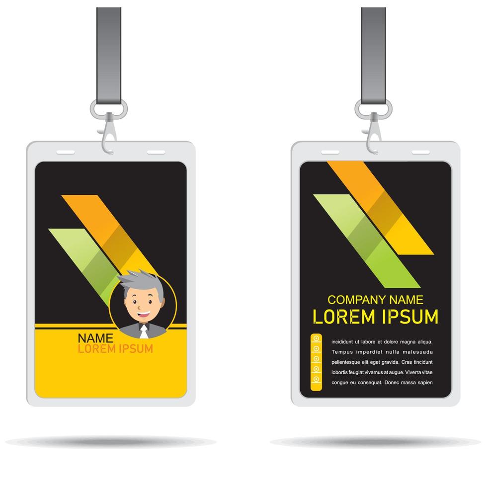 Identity Card Design vector