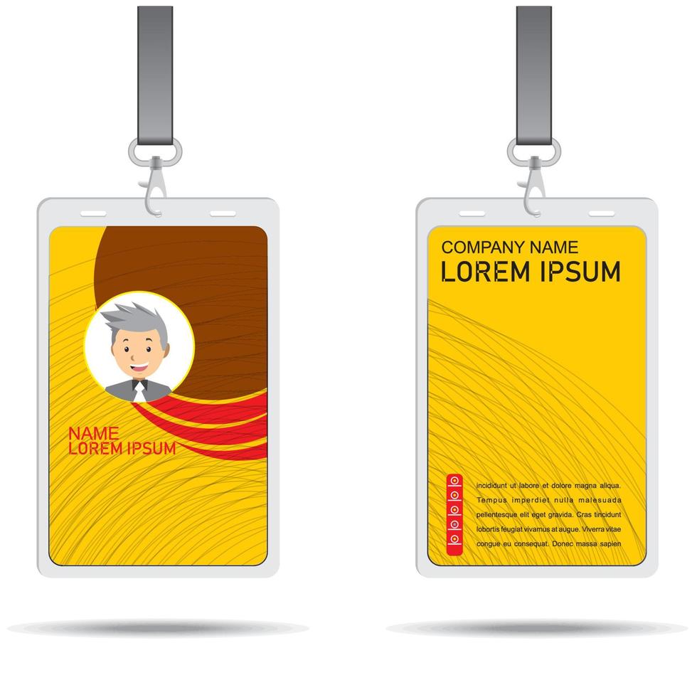 Identity Card Design vector