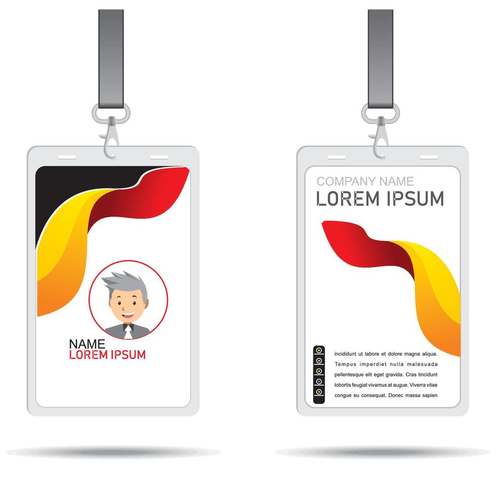 Identity Card Design vector