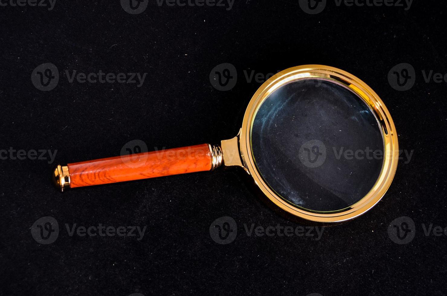 Isolated magnifying glass photo