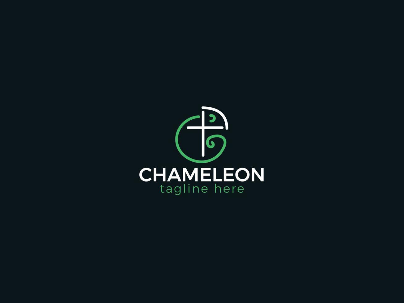 Chameleon Logo design animal logo vector