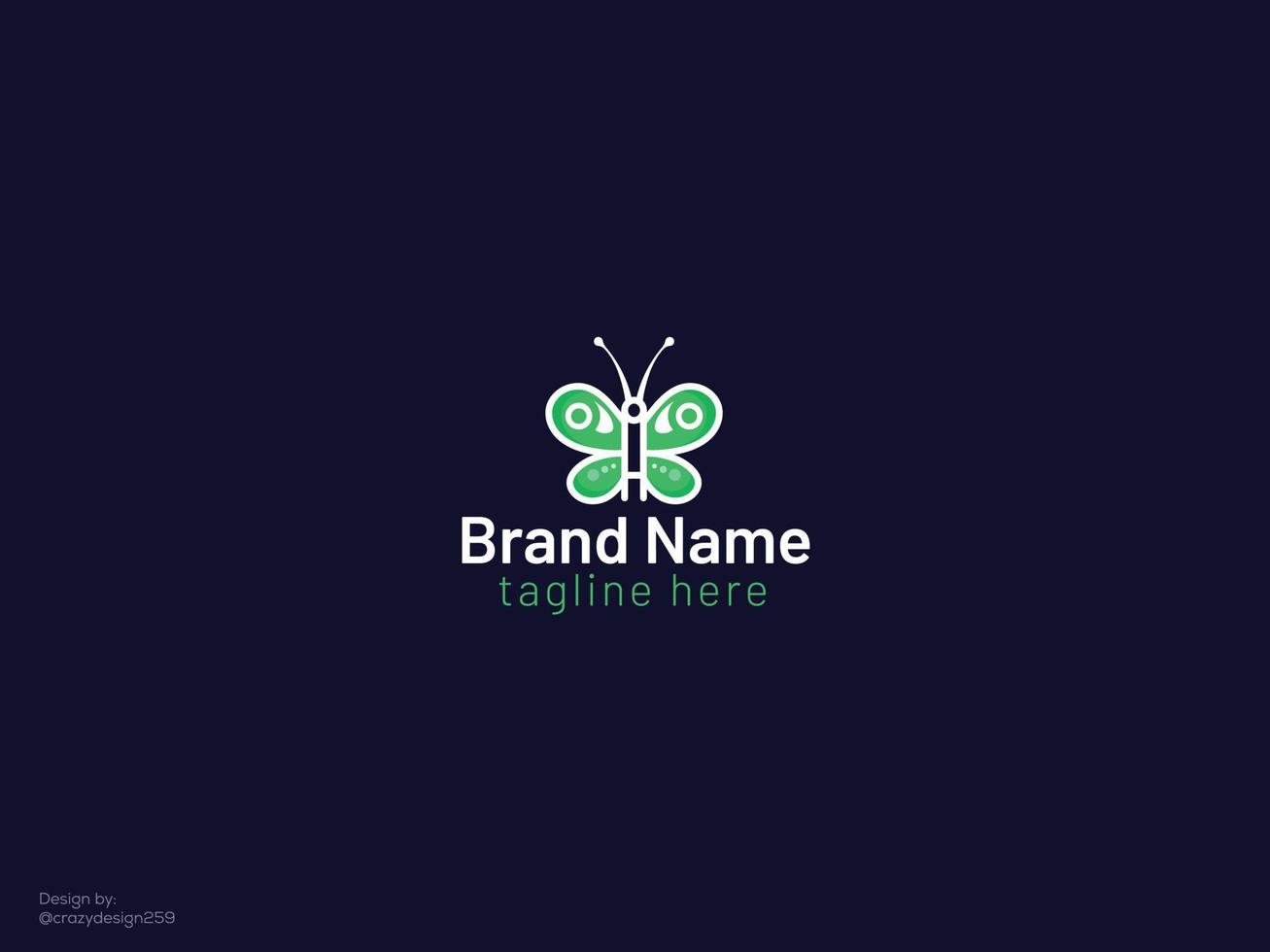 Butterfly logo design bird logo vector