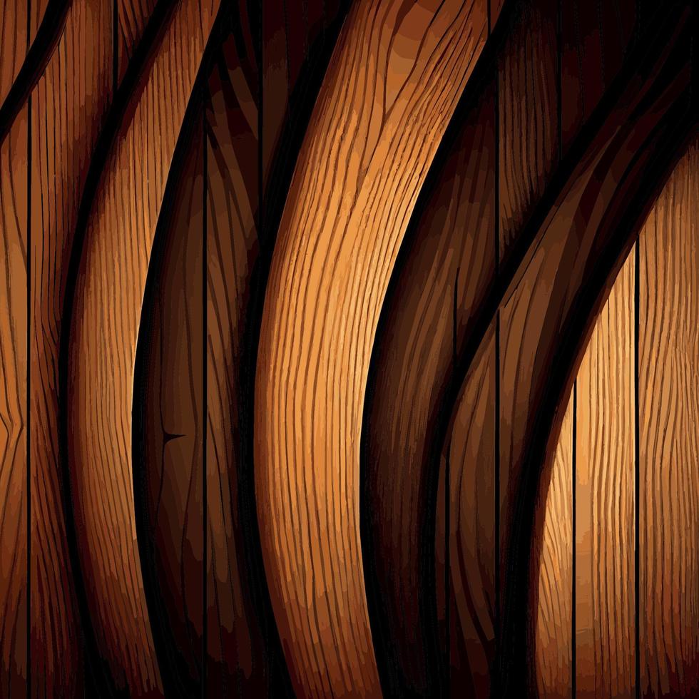 fondo de tablón de textura de madera realista, patrón de textura de fibra - vector