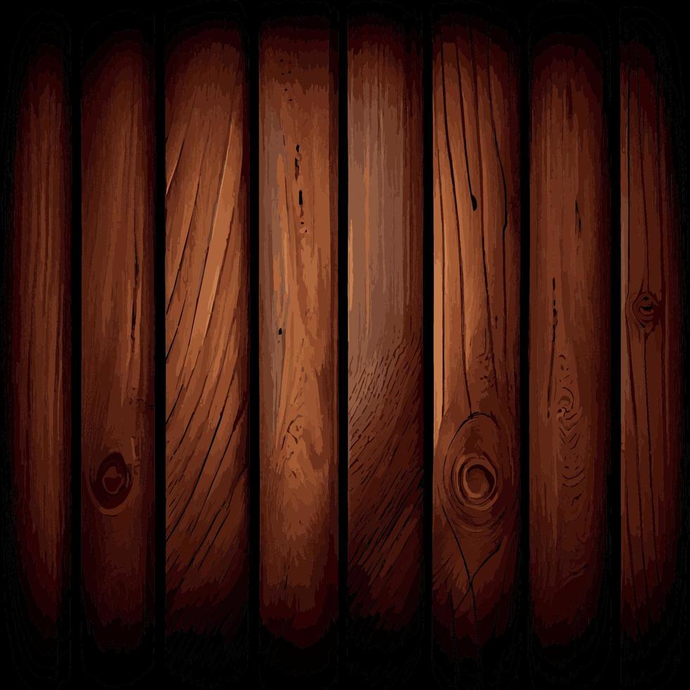 Realistic wood texture plank background, fiber texture pattern - Vector