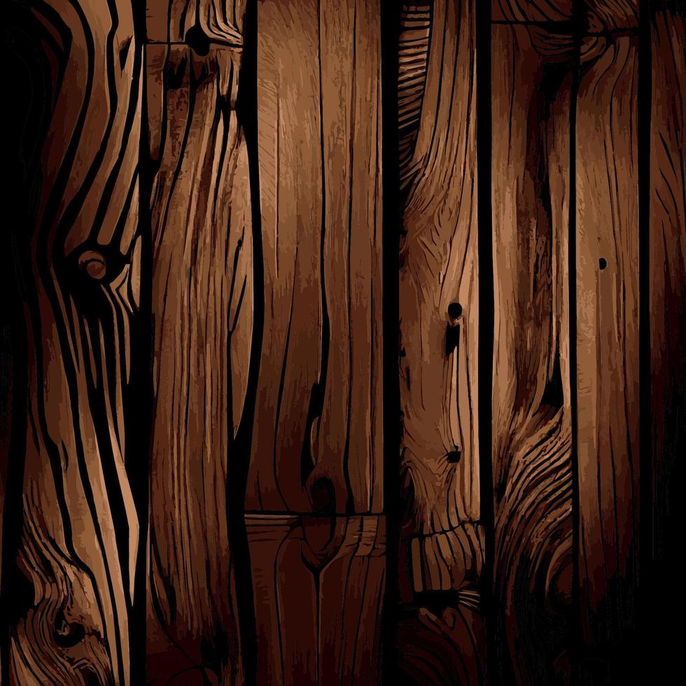 fondo de tablón de textura de madera realista, patrón de textura de fibra - vector