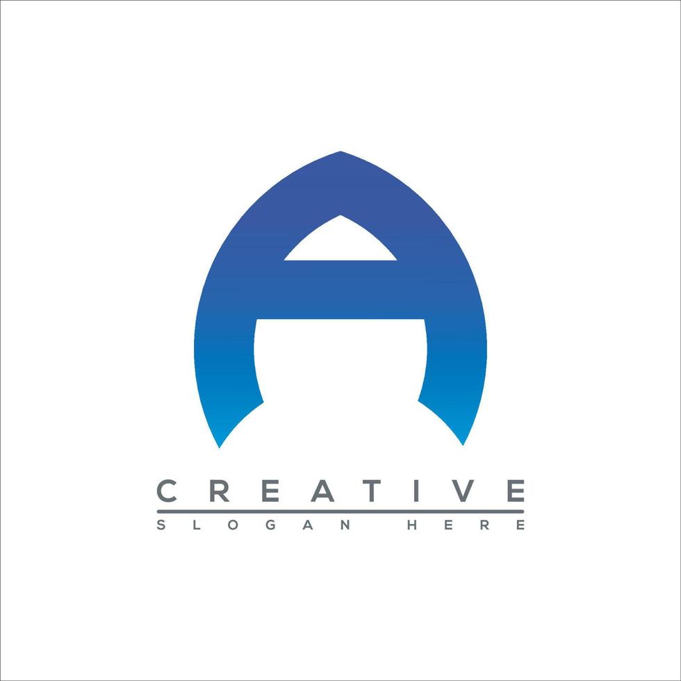 A letter logo design vector