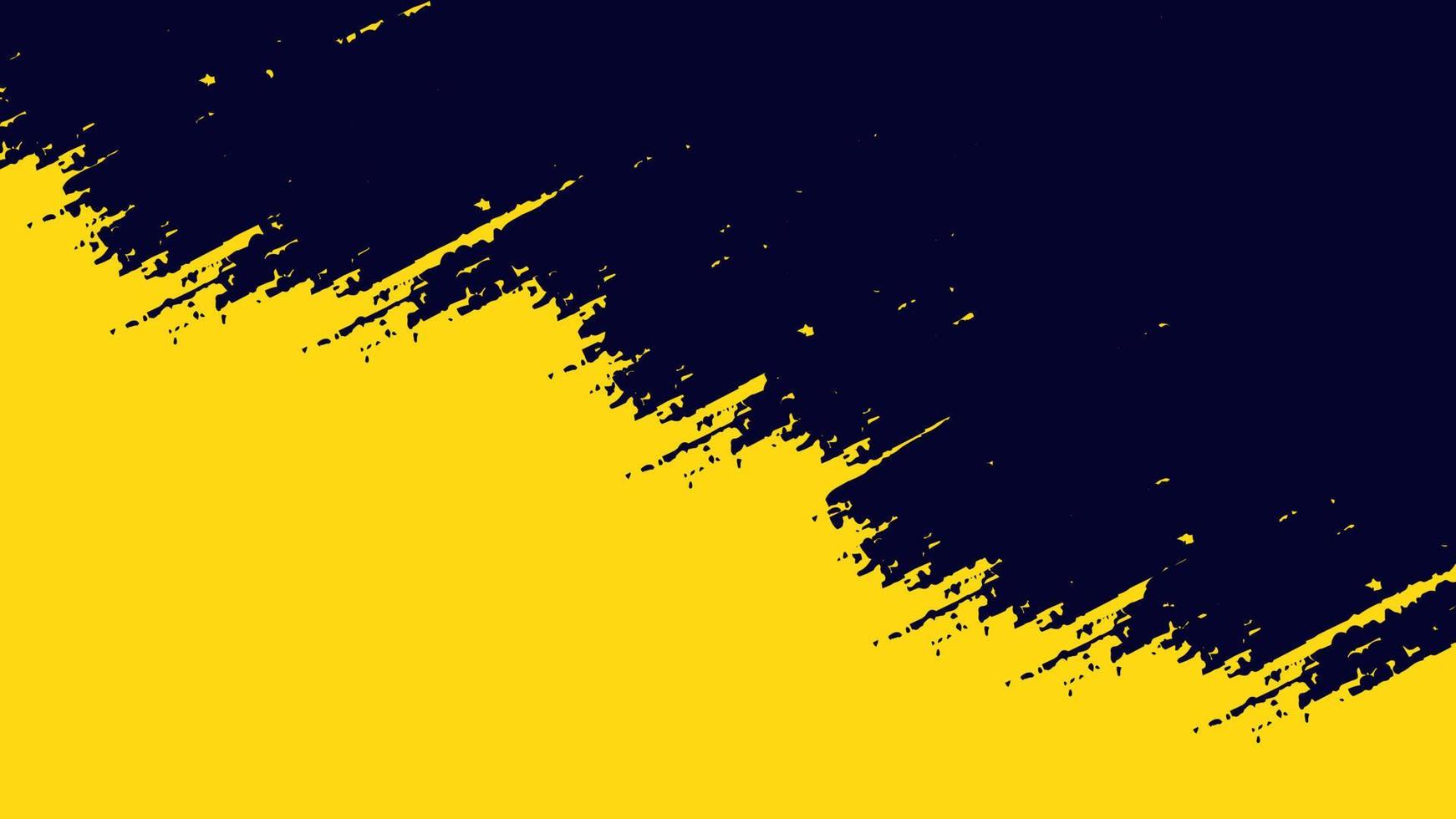 Fondo de miniatura moderno grunge negro y amarillo vector