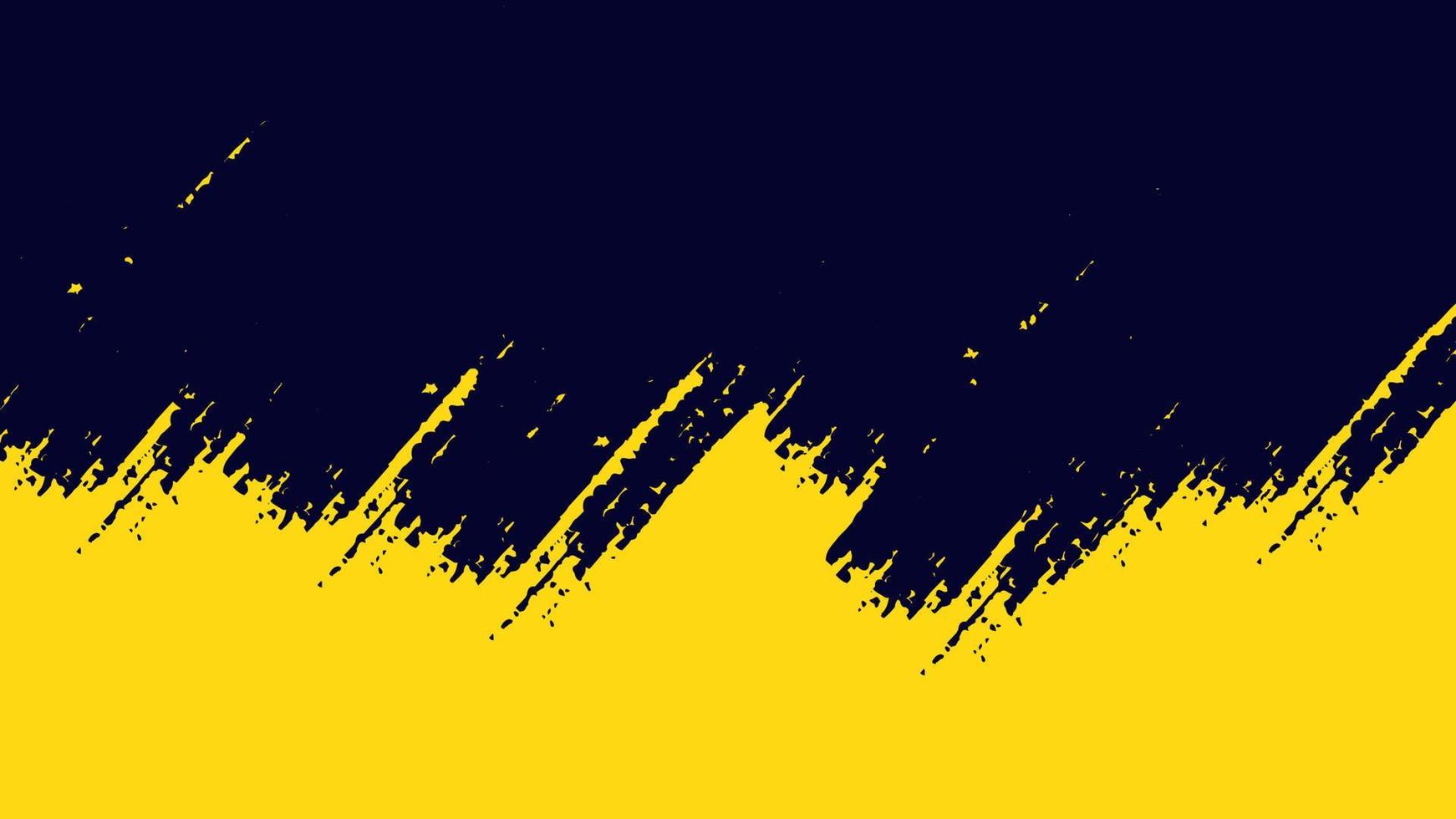 Fondo de miniatura moderno grunge negro y amarillo vector