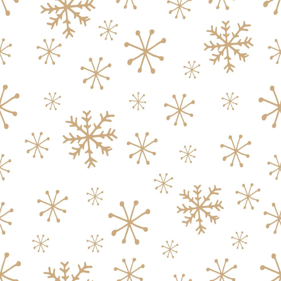 Cute snowflakes pattern in modern scandinavian style in vector. Absctract nordic geometric design for winter decoration interior, print posters, greating card, bussines banner, wrapping. vector