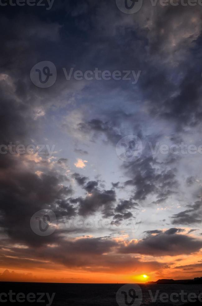 Sky over the sunset photo