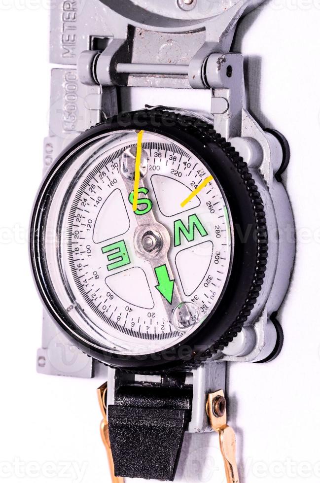 Compass on white background photo