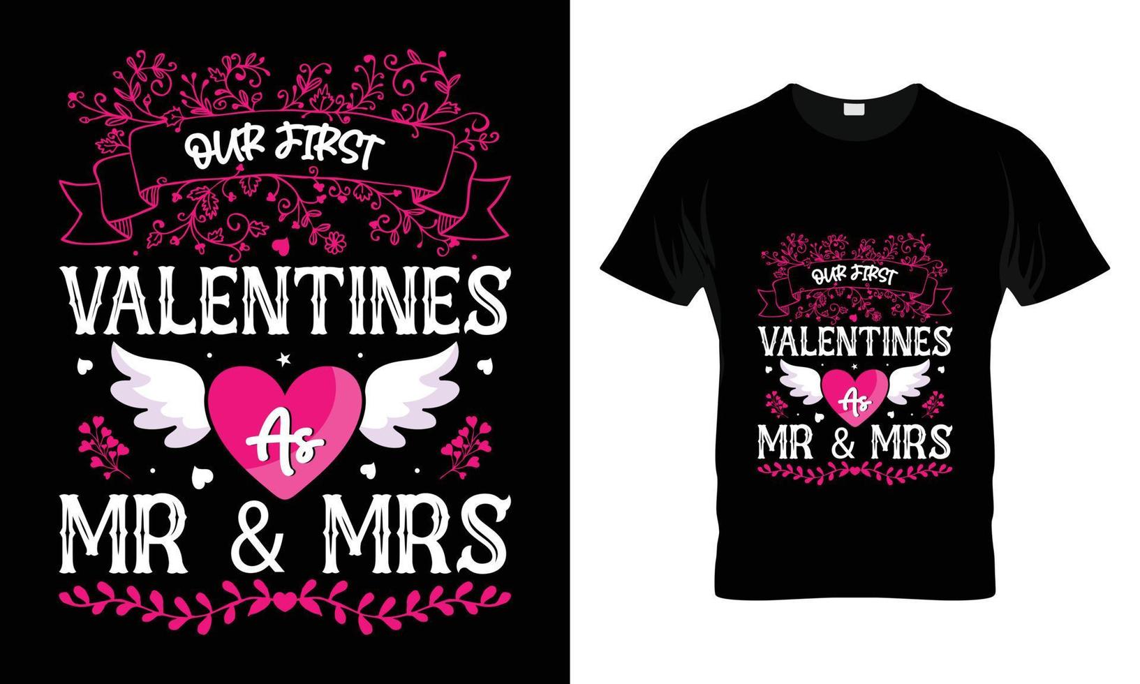 our first valentine as mr and mrs vector