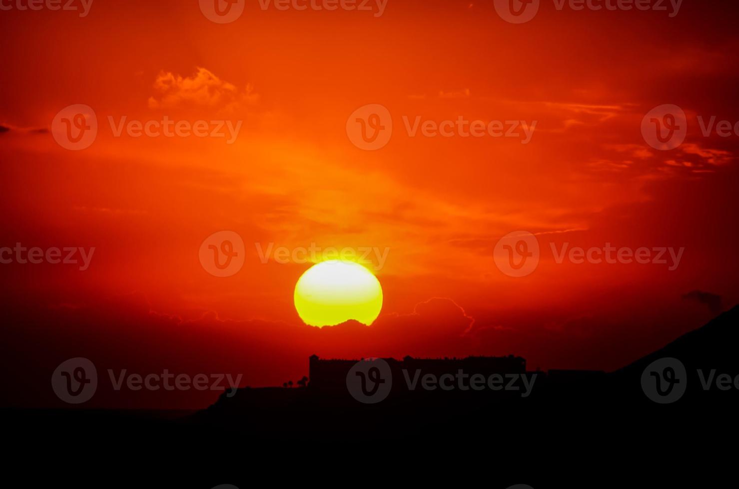 Sky over the sunset photo
