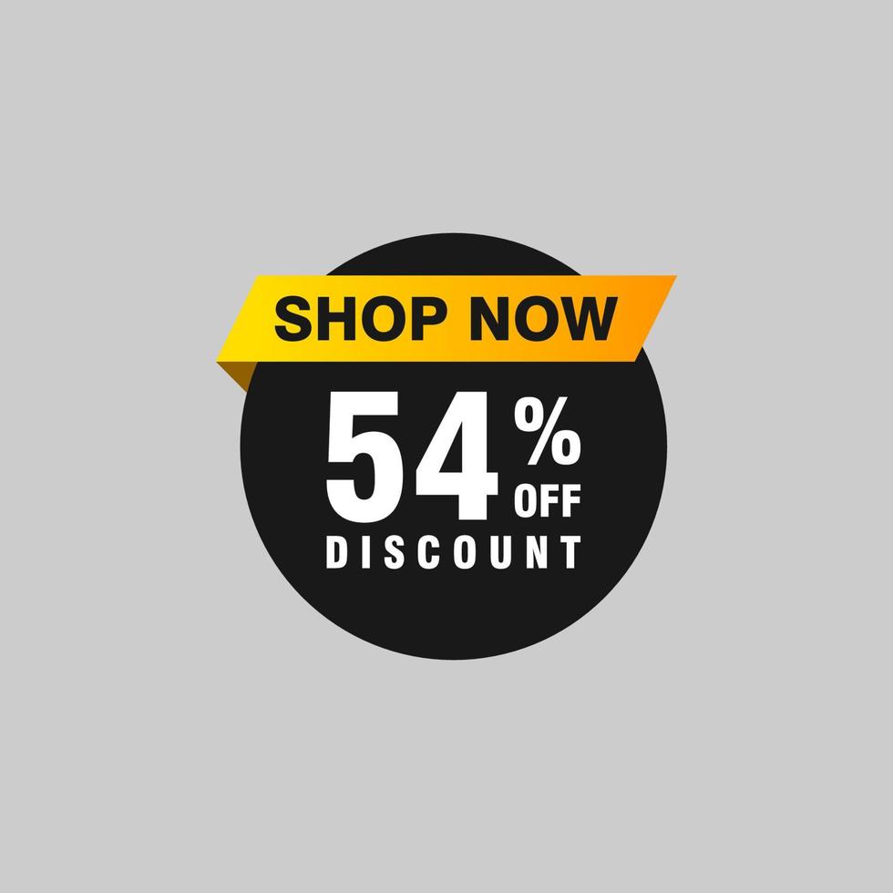 54 discount, Sales Vector badges for Labels, , Stickers, Banners, Tags, Web Stickers, New offer. Discount origami sign banner.