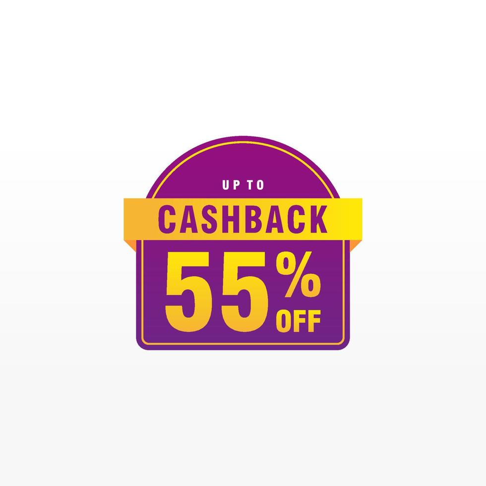 55 discount, Sales Vector badges for Labels, , Stickers, Banners, Tags, Web Stickers, New offer. Discount origami sign banner.