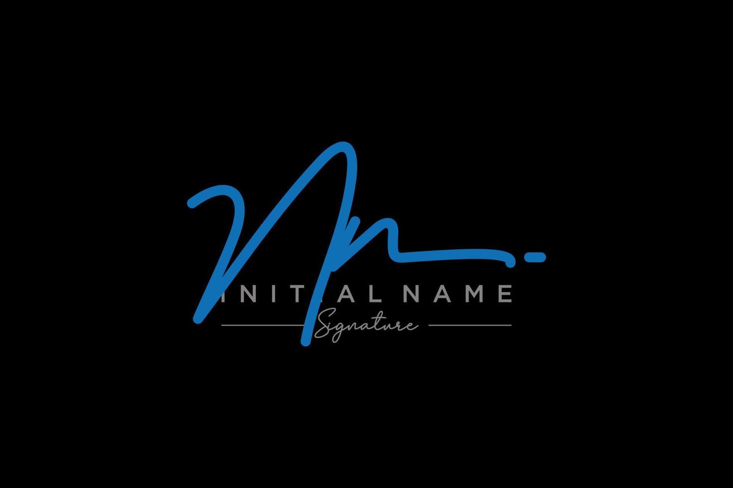 Initial NN signature logo template vector. Hand drawn Calligraphy lettering Vector illustration.