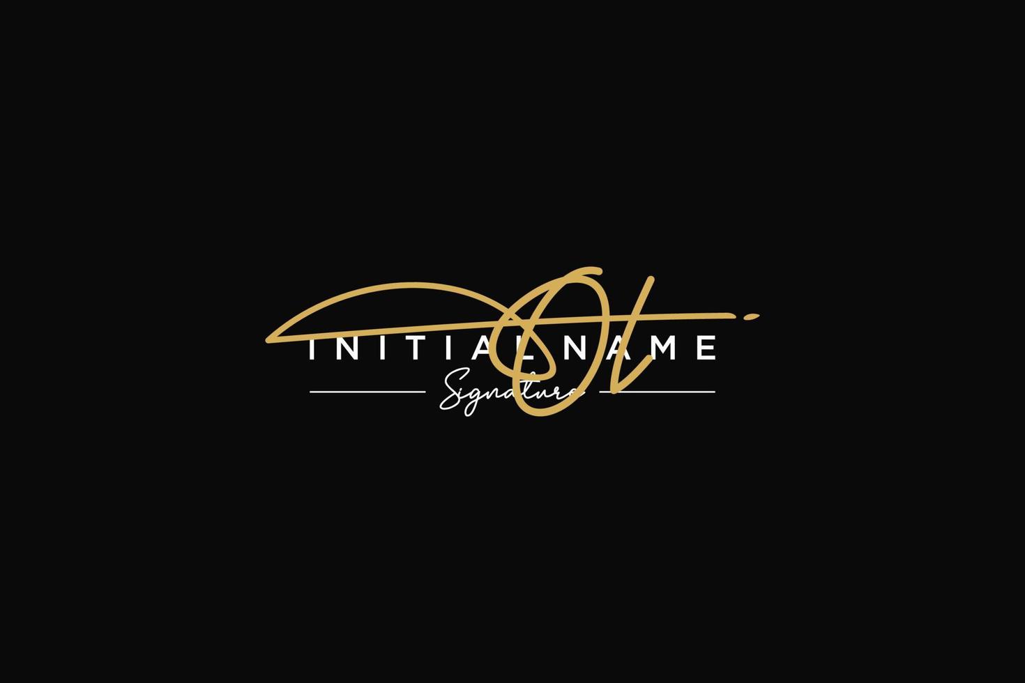 Initial OL signature logo template vector. Hand drawn Calligraphy lettering Vector illustration.