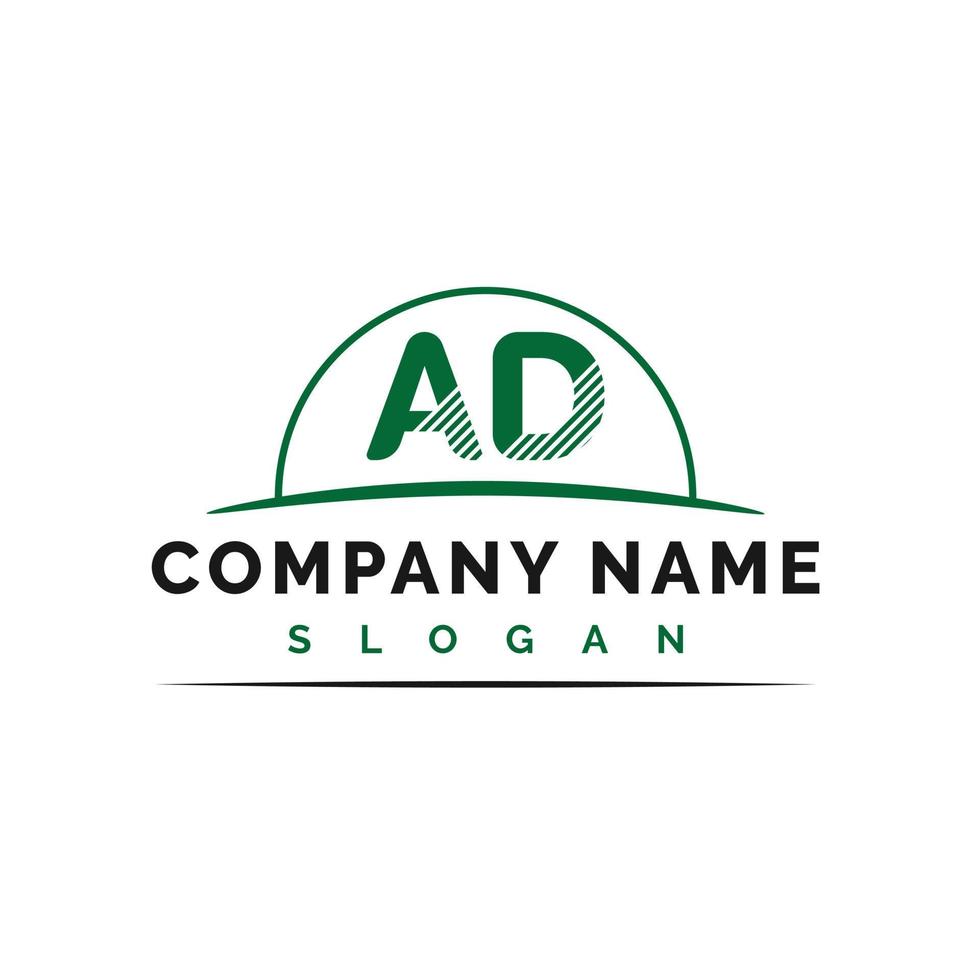 AD Letter Logo Design. AD letter logo Vector Illustration - Vector