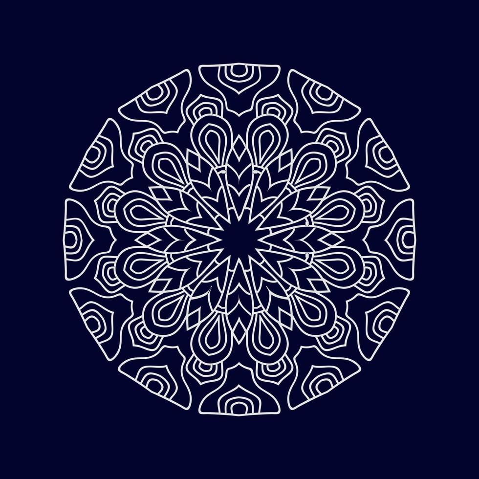 fondo de diseño de patrón de vector de mandala