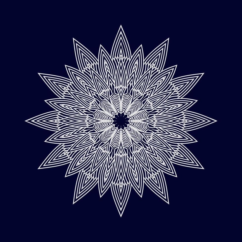 nueva flor mandala arte vector ilustración